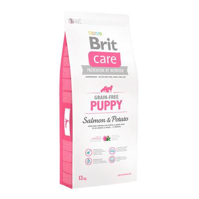 BRIT CARE LIBRE DE GRANO SALMON Y PAPA PARA CACHORROS 12KG