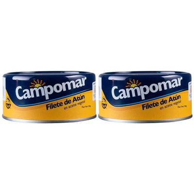 CAMPOMAR - FILETE DE ATUN EN ACEITE LATA 150G PAQUETE 2UN