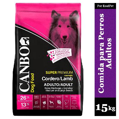 CANBO COMIDA PARA PERRO ADULTO MEDIANO GRANDE CORDERO 15KG