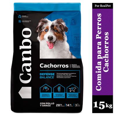 CANBO COMIDA PARA PERRO CACHORRO MEDIANO Y GRANDE POLLO 15KG