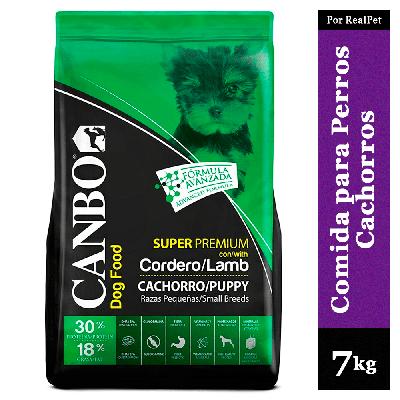 CANBO COMIDA PARA PERRO CACHORRO PEQUEÑO CORDERO 7 KG