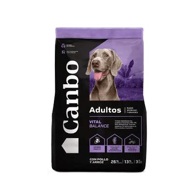 CANBO COMIDA PERRO BALANCE RAZA MEDIANA Y GRANDE POLLO 15KG
