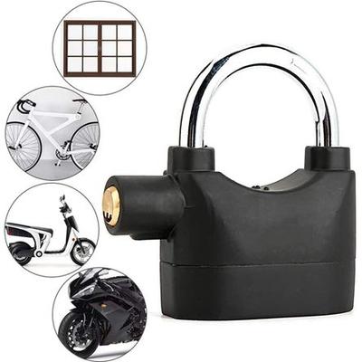 CANDADO CON ALARMA ANTIRROBO PARA MOTO BICICLETAS SCOOTER CASA PUERTA