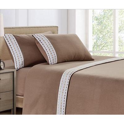 CASATEX SET DE SABANAS POLAR BORDADA ULTRA SUAVE 2 PLAZAS
