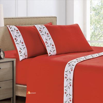 CASATEX SET DE SABANAS POLAR BORDADA ULTRA SUAVE 4 PIEZAS