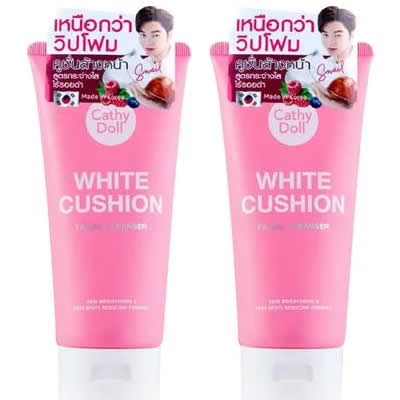CATHY DOLL PACK 2 DESMAQUILLANTE FACIAL LIMPIADOR ESPUMA BLANCA 120 ML