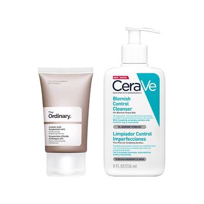 CERAVE AZELAIC ACID SUSPENSION 10% 30ML + GEL LIMPIADOR CONTROL 236ML