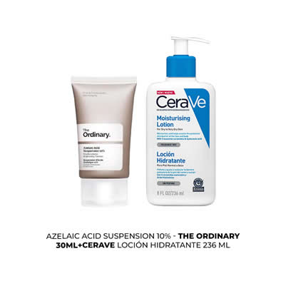CERAVE AZELAIC ACID SUSPENSION 10% 30ML + LOCION HIDRATANTE 236 ML