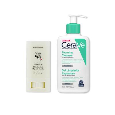 CERAVE CAMELIA BEAUTY + CERAVE GEL LIMPIADOR ESPUMOSO FOAMING CLEANSER 236ML