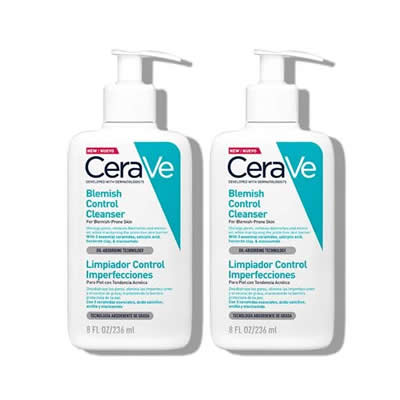 CERAVE PACK 2 LIMPIEZA FACIAL GEL LIMPIADOR BLEMISH CONTROL 236 ML