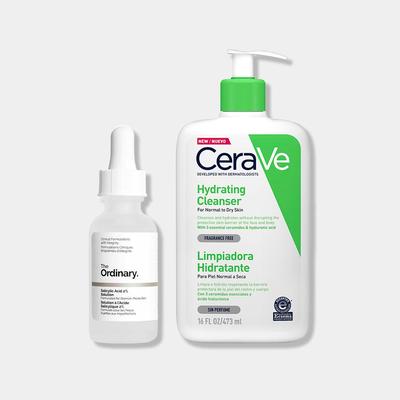 CERAVE SALICYLIC ACID 2% SOLUTION 30ML + CREMA LIMPIADORA HIDRATANTE 473ML