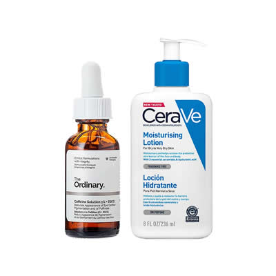 CERAVE SERUM CAFFEINE SOLUTION 5% + EGCG + LOCION HIDRATANTE 236 ML