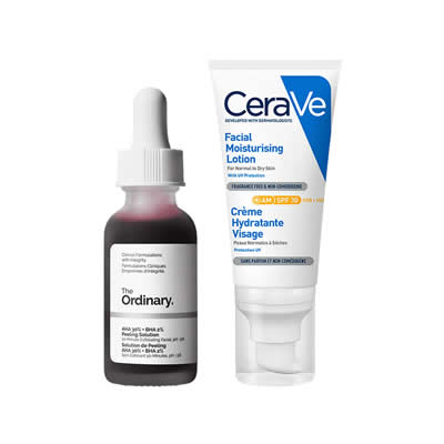 CERAVE SET SERUM AHA 30% + BHA 2% PEELING SOLUTION 30 ML + CREMA HIDRATANTE 340 GR