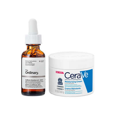 CERAVE SET SERUM CAFFEINE SOLUTION 5% + EGCG + CREMA HIDRATANTE 340 GR