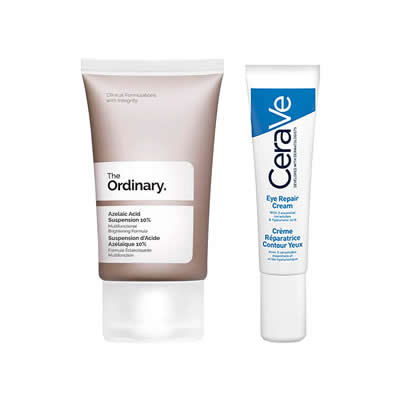CERAVE SET TRATAMIENTO AZELAIC ACID SUSPENSION 10% 30 ML + CREMA CONTORNO DE OJOS 14 ML