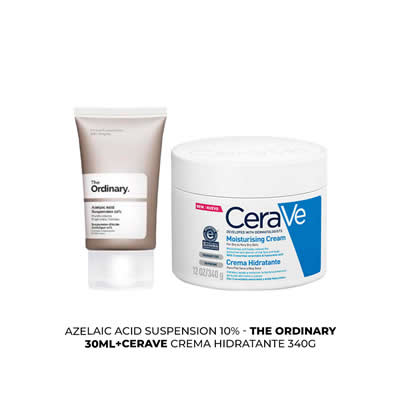 CERAVE SET TRATAMIENTO AZELAIC ACID SUSPENSION 10% 30 ML + CREMA HIDRATANTE 340 GR