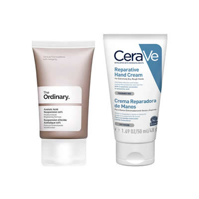 CERAVE SET TRATAMIENTO AZELAIC ACID SUSPENSION 10% 30 ML + CREMA REPARADORA DE MANOS 48 ML