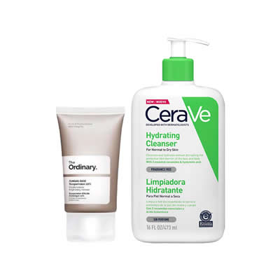 CERAVE SET TRATAMIENTO AZELAIC ACID SUSPENSION 10% THE ORDINARY 30 ML + CREMA LIMPIADORA 473 ML