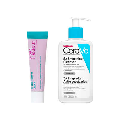 CERAVE SET TRATAMIENTO CREMA RETINOL SUAVE GOOD MOLECULES 30 ML + LIMPIADOR SUAVIZANTE SA 236 ML