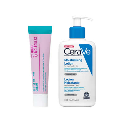 CERAVE SET TRATAMIENTO CREMA RETINOL SUAVE GOOD MOLECULES 30 ML + LOCION HIDRATANTE 236 ML