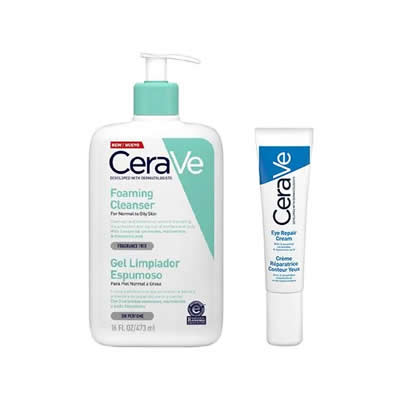 CERAVE SET TRATAMIENTO FACIAL DUO LIMPIEZA Y CUIDADO EL CONTORNO OJOS 236 ML