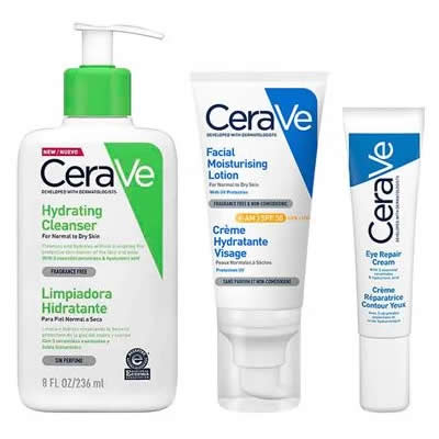 CERAVE SET TRATAMIENTO FACIAL TRIO RUTINA PIEL NORMAL A SECA