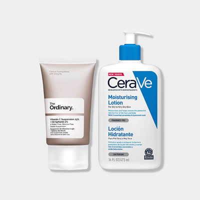 CERAVE SET TRATAMIENTO VITAMINA C SUSPENSION 0.23 + HA SPHERES 0.02 + LOCION HIDRATANTE 473 ML