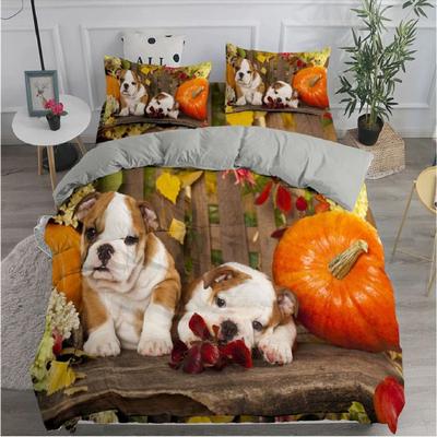 COBERTOR JUEGO CAMA ESTAMPADO 3D DISEÑO PERRO FUNDA EDREDON FUNDA ALMOHADA