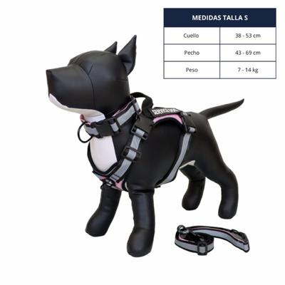 COLLAR Y PECHERA TACTICA REFORZADA PARA PERRO TALLA S