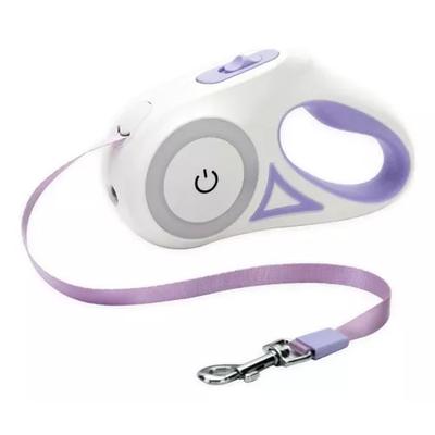 CORREA RETRACTIL HIPIDOG CON LINTERNA LED PARA MASCOTAS 5M