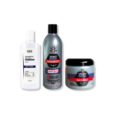 DERMO SUMAK SHAMPOO ANTICAIDA 250ML + SHAMPOO VOSS + ACONDICIONADOR BALSAMO VOSS