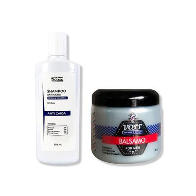 DERMO SUMAK SHAMPOO ANTICAIDA SIN SAL 250ML + ACONDICIONADOR BALSAMO VOSS 250GR