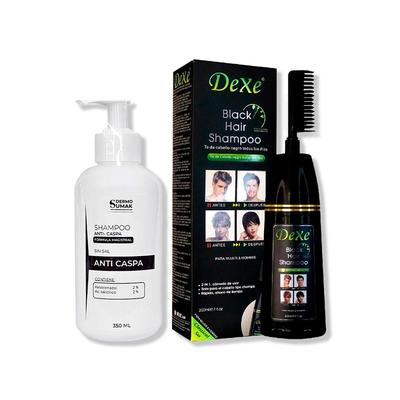 DERMO SUMAK SHAMPOO ANTICASPA 350ML + SHAMPOO TINTE VERSION PEINE 200ML