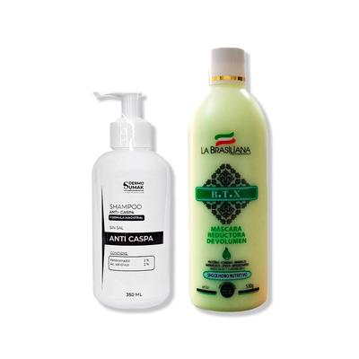 DERMO SUMAK SHAMPOO ANTICASPA SIN SAL + MASCARILLA REDUCTORA DE VOLUMEN B.T.X