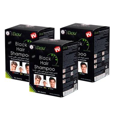 DEXE SHAMPOO DEXE 3 UNIDADES BLACK HAIR 25ML X 10