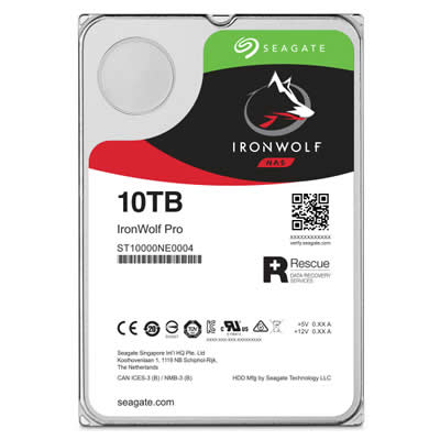 DISCO DURO INTERNO NAS HDD SEAGATE IRONWOLF PRO 10TB SATA