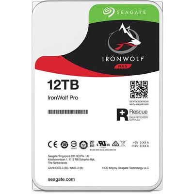 DISCO DURO INTERNO NAS HDD SEAGATE IRONWOLF PRO 12TB SATA