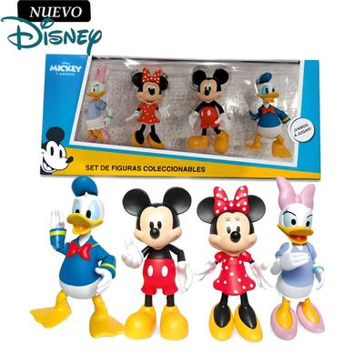 DISNEY - SET DE FIGURAS ARTICULABLES MICKEY MOUSE Y SUS AMIGOS DEICY 4PCS