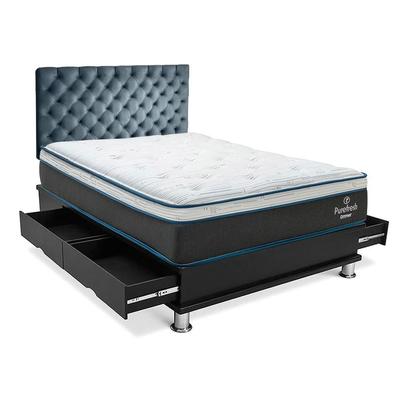 DRIMER DORMITORIO CAPITONE NEW PURE FRESH 2 PLAZAS + RESPALDO 2 PLAZAS