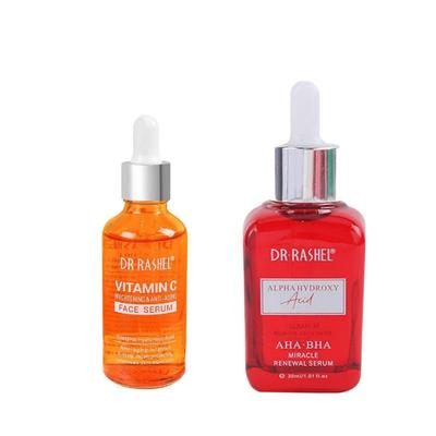 DR. RASHEL SERUM ALPHA HYDROXY ACID AHA-BHA + SERUM VITAMINA C 50ML