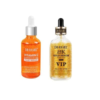 DR. RASHEL SERUM VITAMINA C 50ML + SERUM GOLD 99% VIP DR. RASHEL