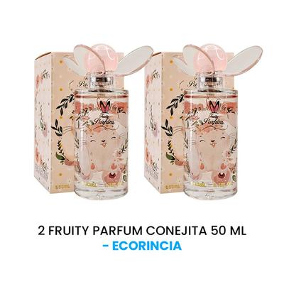 ECORINCIA FRUITY PARFUM CONEJITA ECORINCIA 50ML 2 UNIDADES