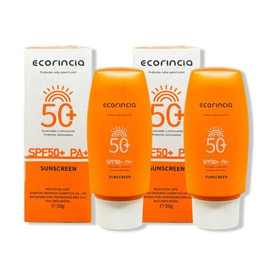 ECORINCIA PROTECTOR SOLAR 50 SPF 50G 2 UNIDADES