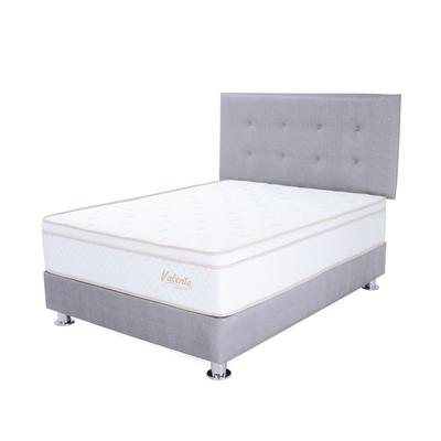 EL CISNE DORMITORIO VALENTE 2 PLAZAS GRIS + 2 ALMOHADAS VISCOELASTIC + 1 PROTECTOR VALENTE