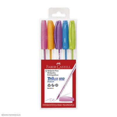 FABER CASTELL BOLIGRAFO TRILUX 032 M BLISTER 5 UNIDADES