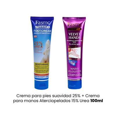 FASMC PROFESSIONAL CREMA PIES SUAVIDAD 25% + CREMA MANOS ATERCIOPELADOS 15% UREA 100ML
