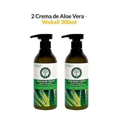 FRUIT OF THE WOKALI CREMA ALOE VERA 300ML 2 UNIDADES