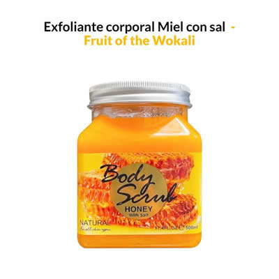 FRUIT OF THE WOKALI EXFOLIANTE CORPORAL MIEL CON SAL 500ML