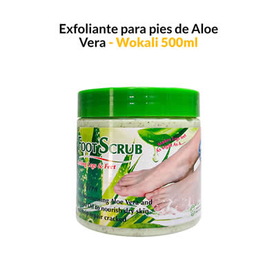 FRUIT OF THE WOKALI EXFOLIANTE DE PIES ALOE VERA 500ML