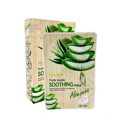 FRUIT OF THE WOKALI MASCARILLA CALMANTE ALOE VERA 10 PIEZAS 2 PACK 30ML